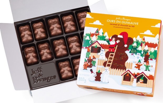 Boîte de choco mauves caramel - 320gr