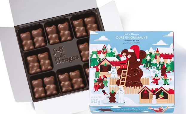 Boite de choco mauves - 375gr